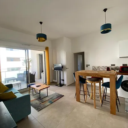 T2 Cosy Grande Terrasse Parking Lägenhet Montpellier